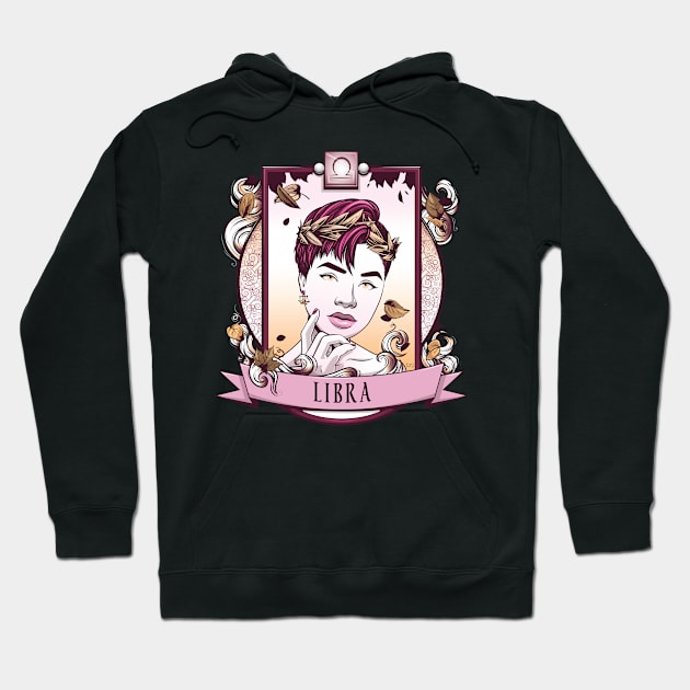 Libra Hoodie by redappletees